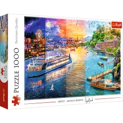 Puzzle 1000 el. Rejs po rzece Trefl