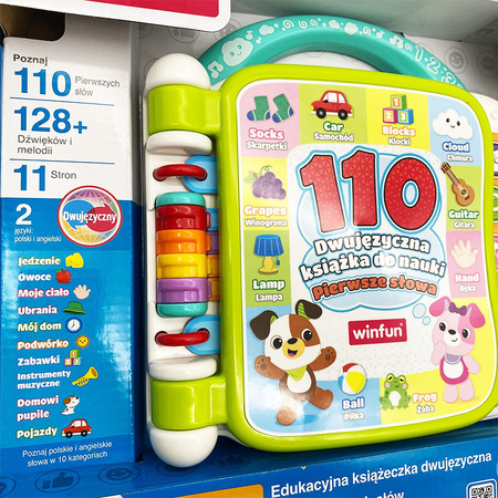 Książeczka edukacyjna elektroniczna Pierwsze Słówka dwujęzyczna WinFun
