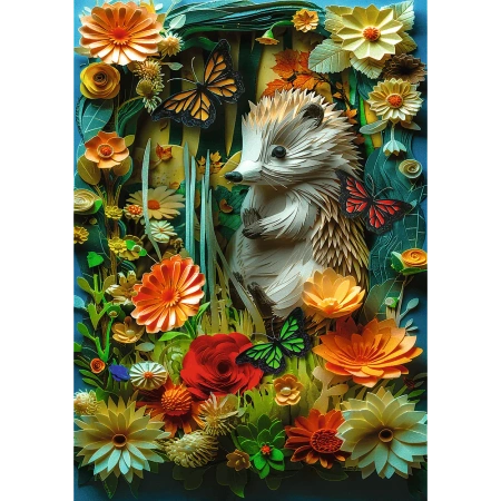 Puzzle z efektem 3D 1000 elementów 40-lecie Trefl Jeż