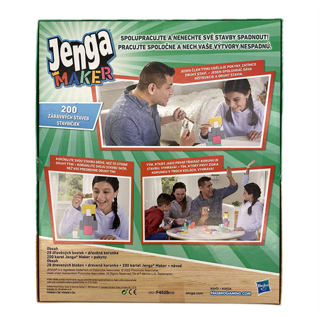 Hasbro Gra zręcznościowa familijna Jenga Maker wersja czeska