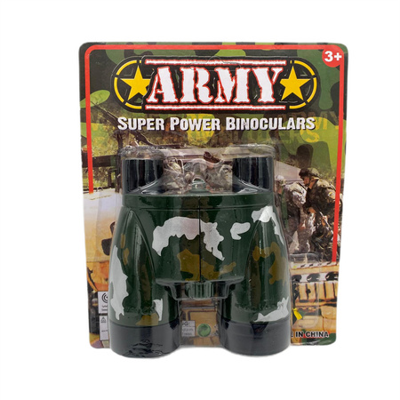 ZABAWKOWA LORNETKA WOJSKOWA ARMY MORO PLASTIKOWA DO ZAWIESZENIA NA SZYJĘ