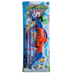 ŁUK 46 CM ZE STRZAŁAMI TARCZĄ FIGURKAMI