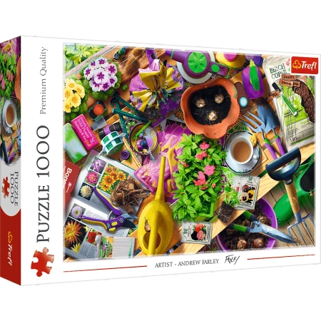 Puzzle 1000 elementów Porządki w ogrodzie Trefl