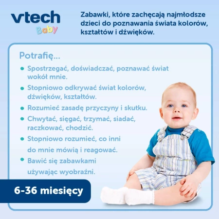 Traktorek wesołek zwierzęta nauka liczenia melodie zwroty kształty VTECH 