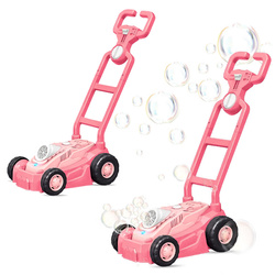 Kosiarka na bańki mydlane różowa maszynka płyn 80 ml