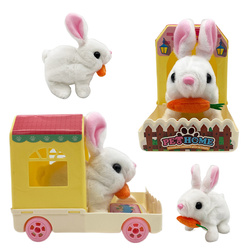 KRÓLIK W TRANSPORTERZE PET HOME CHODZI RUSZA USZAMI I PYSZCZKIEM