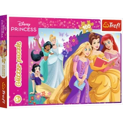 Puzzle z brokatem Księżniczki 100 el. Blask magii przyjaźni 14834