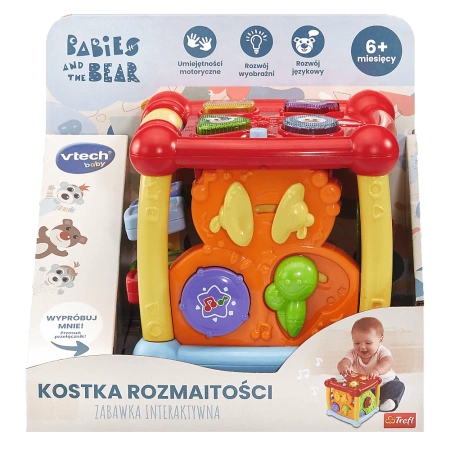 Zabawka interaktywna VTech Kostka Rozmaitości Bobaski i Miś