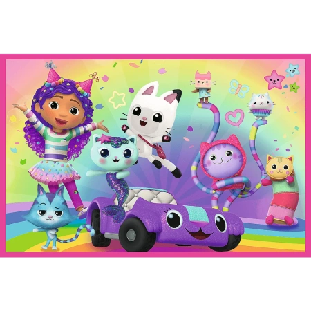 Puzzle Koci Domek Gabi 2x24 el. Zabawy z Gabi