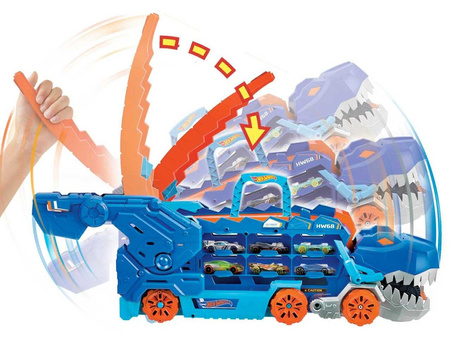 Hot Wheels T-Rex Mega transporter zestaw HNG50