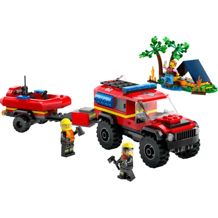 LEGO CITY 60412 Terenowy wóz strażacki z łodzią ratunkową