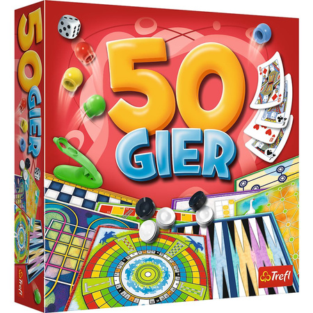 50 gier gra rodzinna zestaw klasycznych Trefl