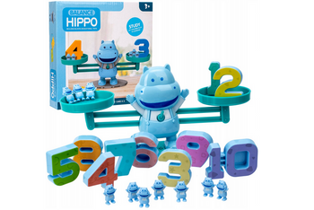 GRA EDUKACYJNA NAUKA LICZENIA WAGA SZALKOWA HIPOPOTAM