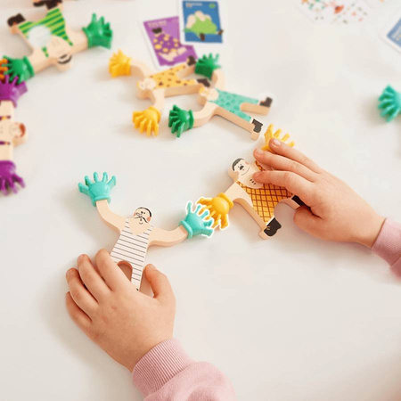 Układanka drewniana Gra zręcznościowa Wieża chwiejąca Herkulesa Montessori