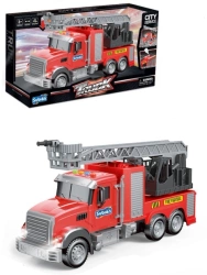 AUTO STRAŻ POŻARNA CITY SERVICE TRUCK CIĘŻARÓWKA ZE ŚWIATŁEM I DŹWIĘKIEM