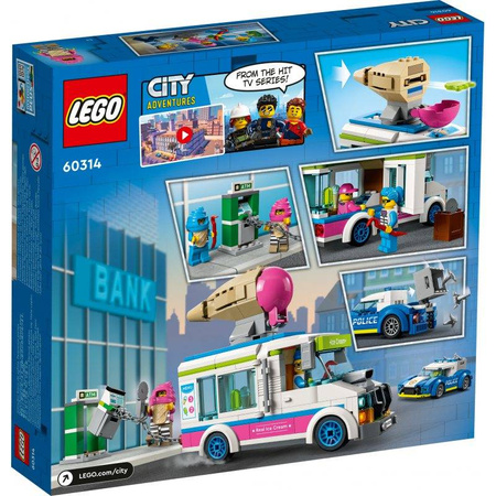 Klocki Lego 60314 City Policyjny pościg za furgonetką z lodami