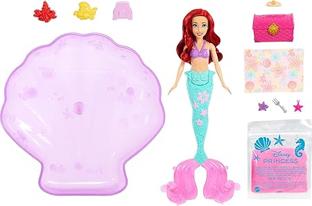 Lalka Barbie Arielka syrenka z basenem HWB39 Disney Princess 