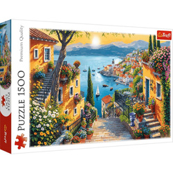 Puzzle 1500 el. Nadmorski widok Trefl
