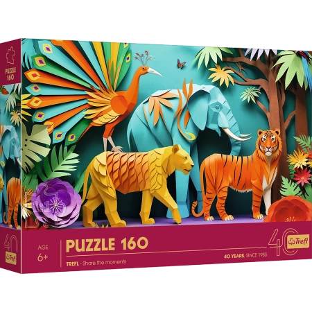 Puzzle z efektem 3D 160 elementów 40-lecie Trefl Dżungla