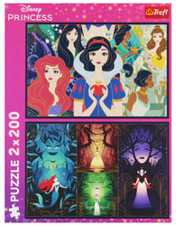 Puzzle Disney 2 x 200 el. Czarujące księżniczki Trefl