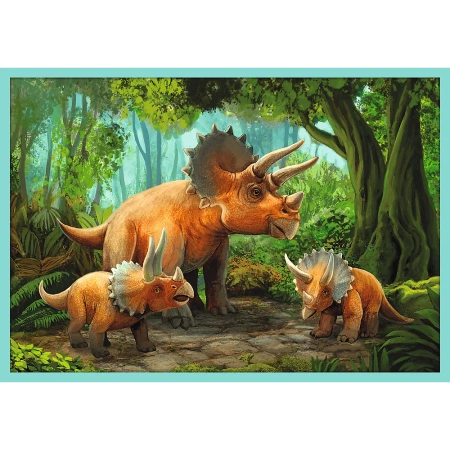 Puzzle 10w1 W świecie dinozaurów dinozaury Trefl