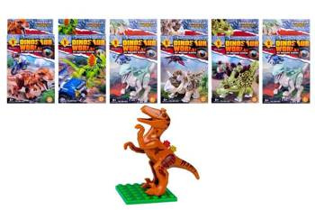 KLOCKI DINOZAUR 6 WZORÓW Norimpex