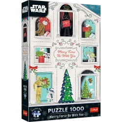Puzzle Star Wars 1000 el. Niech Moc Świąt Będzie z Tobą