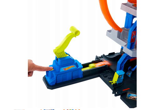 Tor Hot Wheels Mega Garaż Gigapętla auto JBM74