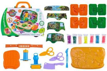 CIASTOLINA DINOZAURY WALIZKA