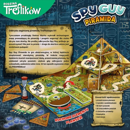 Gra Spy Guy Piramida rodzinna planszowa Trefl