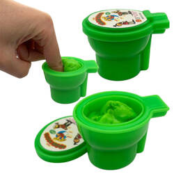 MASA PURKAJĄCA W KIBELKU SLIME GLUT KOLOROWA CRAZY ANTYSTRESOWA SENSORYCZNA