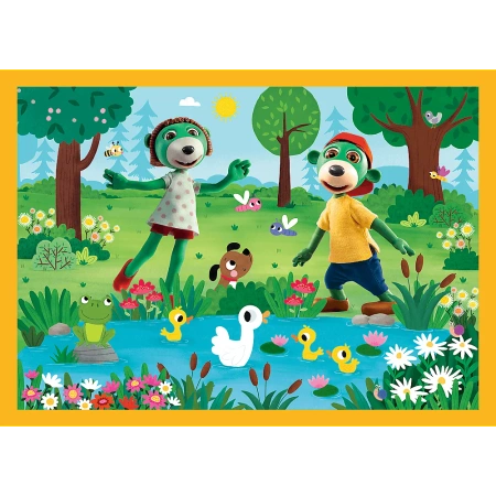 Puzzle 4w1 Trefliki na wakacjach Trefl
