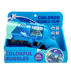 Pistolet na bańki mydlane na baterie Wieloryb niebieski
