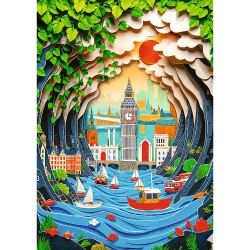 Puzzle z efektem 3D 1000 elementów 40-lecie Trefl Londyn