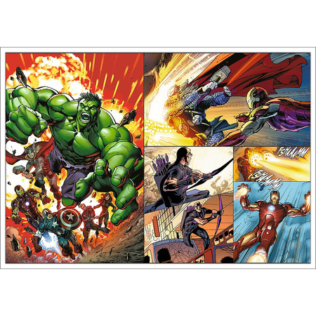 Puzzle Marvel 4 x 250 el. Bohaterskie dni Trefl