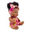 Lalka ciemnoskóra Afro w różowym ubranku bobas 26 cm