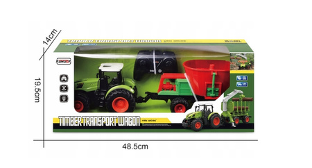 Traktor z przyczepą R/C ciągnik zdalnie sterowany