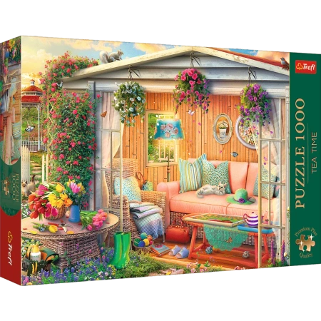 Puzzle Premium Plus Quality 1000 el. Tea Time: Moje ulubione miejsce