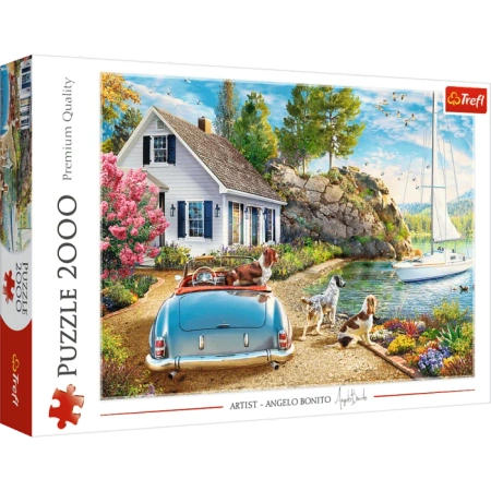 Puzzle 2000 elementów wakacyjna przystań Trefl