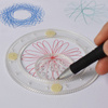 Spirograf z 3 długopisami Duży kreatywny zestaw do rysowania wzorów