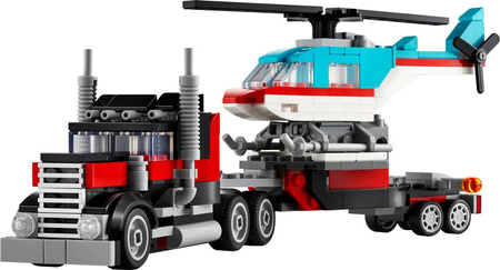 LEGO Creator 31146 Ciężarówka z platformą i helikopterem 3w1