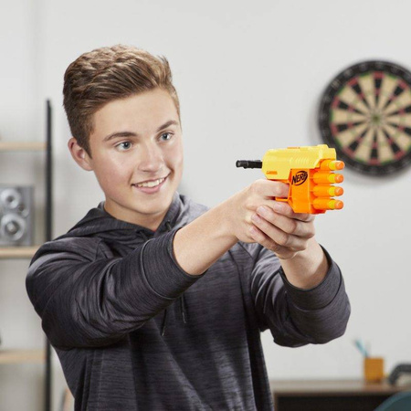Wyrzutnia NERF ALPHA STRIKE FANG QS-4 żółta 10 strzałek