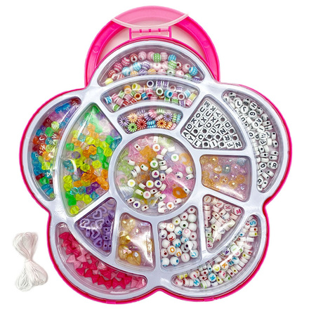 Zestaw do robienia bransoletek DIY pudełko w kształcie kwiatka 