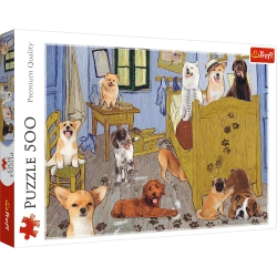 Puzzle 500 elementów Pokój van Gogha ? Psia Rewolucja Trefl