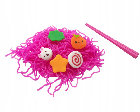 Slime Ramen Nudle Dyniowy Szczeniaczek antystresowa masa plastyczna makaron