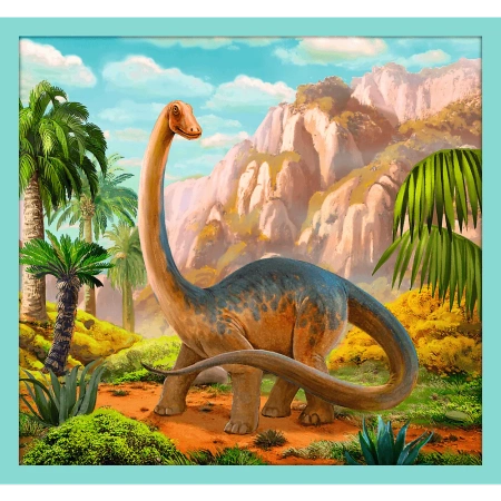 Puzzle 10w1 W świecie dinozaurów dinozaury Trefl