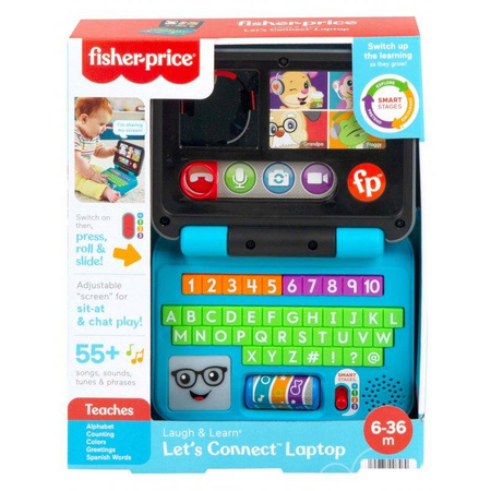 Fisher-Price Ucz się i Śmiej Edukacyjny Laptop Malucha Porozmawiajmy HHX33