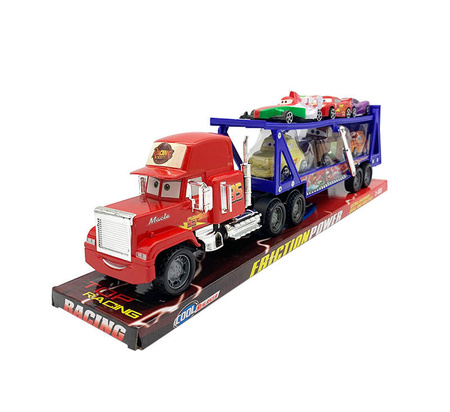TRUCK AUTO LAWETA TIR 6 SAMOCHODÓW AUTA NAPĘD FRYKCYJNY
