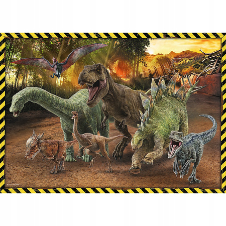 Puzzle 200 elementów dinozaury z Parku Jurajskiego Trefl