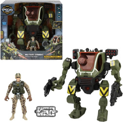 Cyber militarny kombinezon mech bojowy światło dźwięk